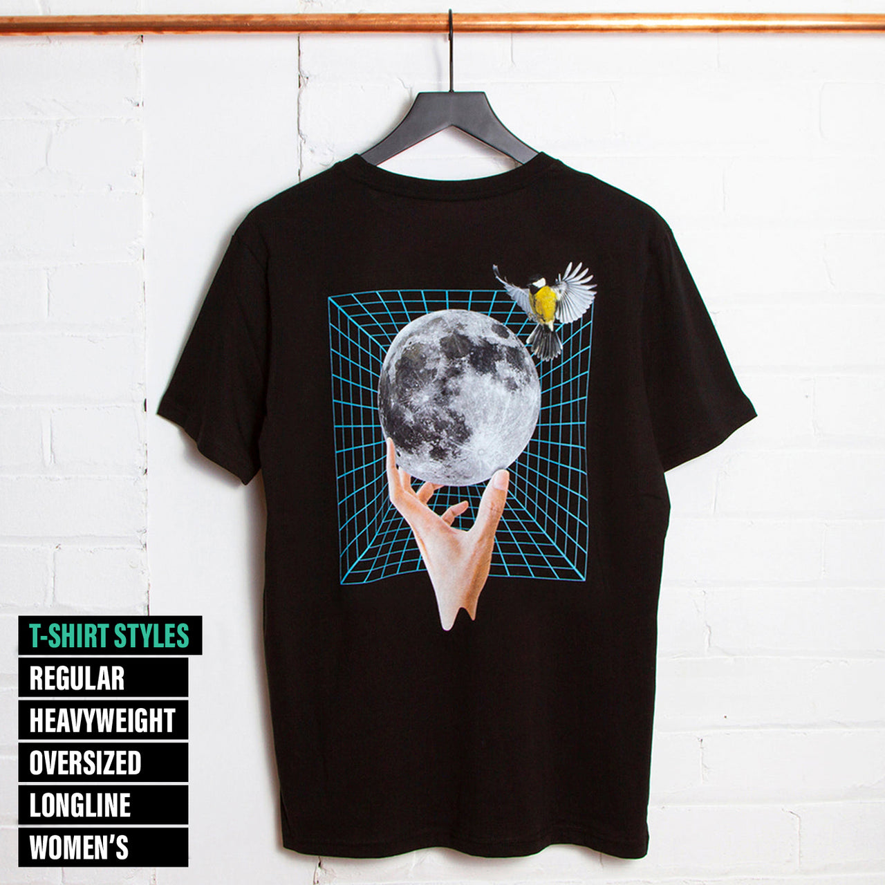Creation Back Print - Tshirt - Black