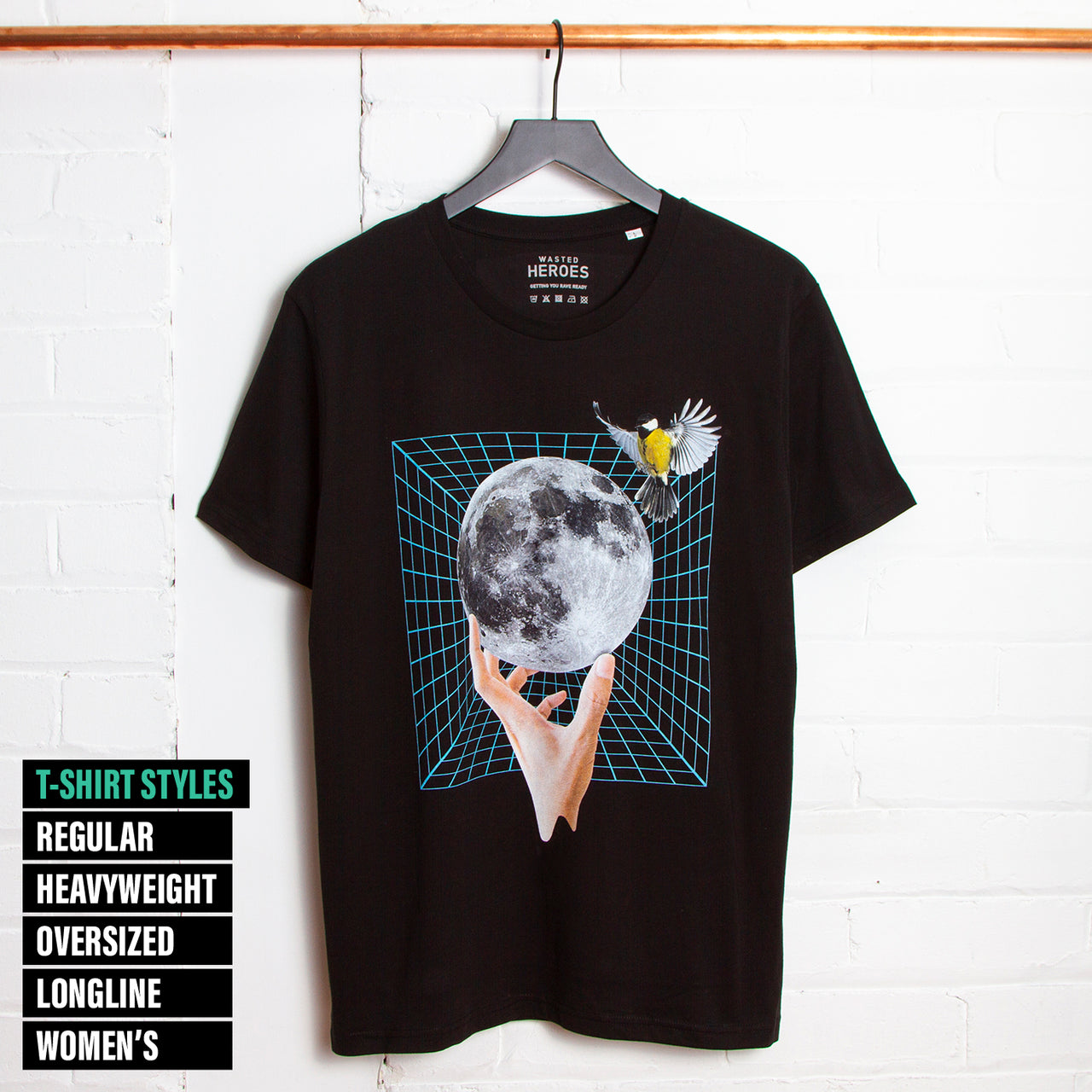 Creation Front Print - Tshirt - Black