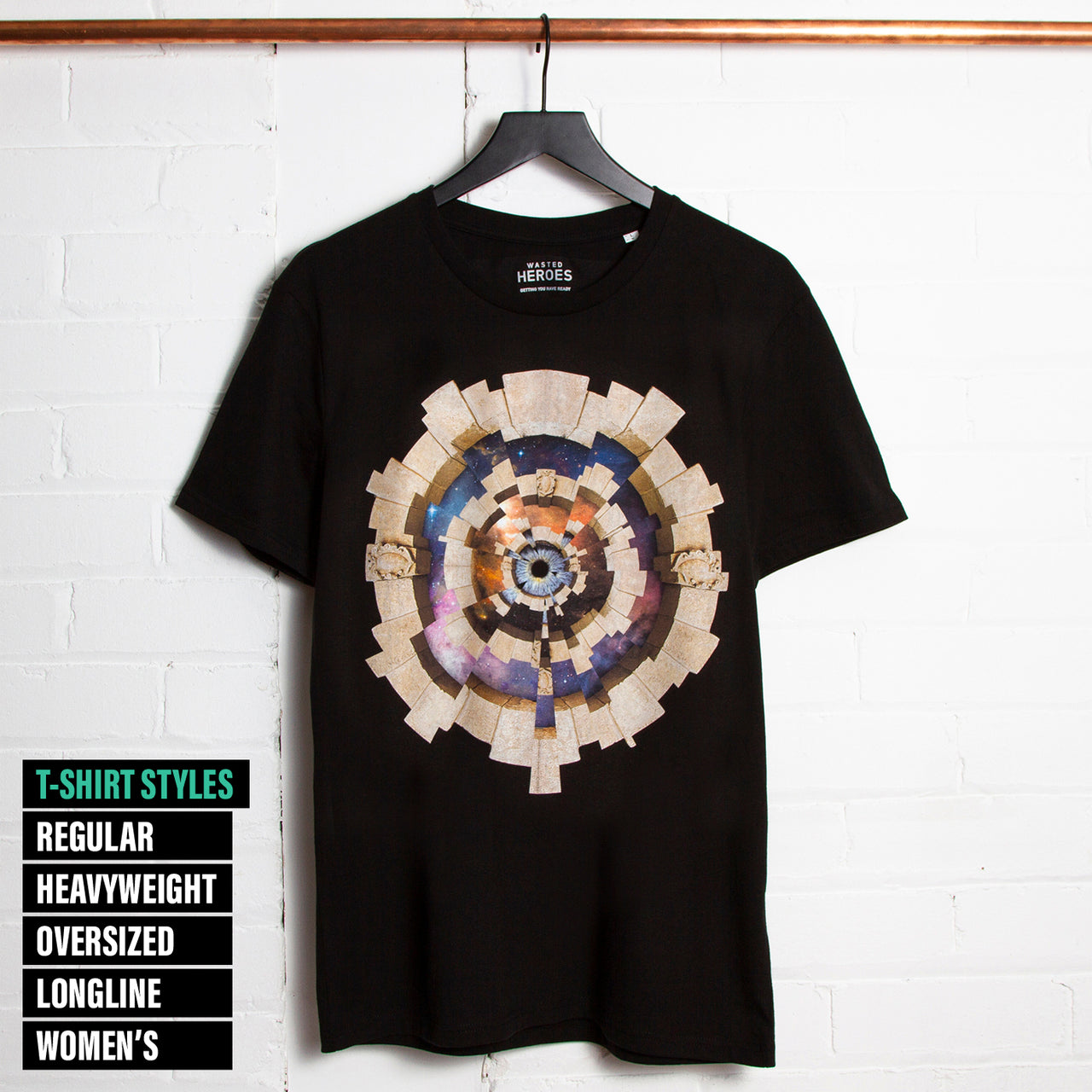 Awake Front Print - Tshirt - Black