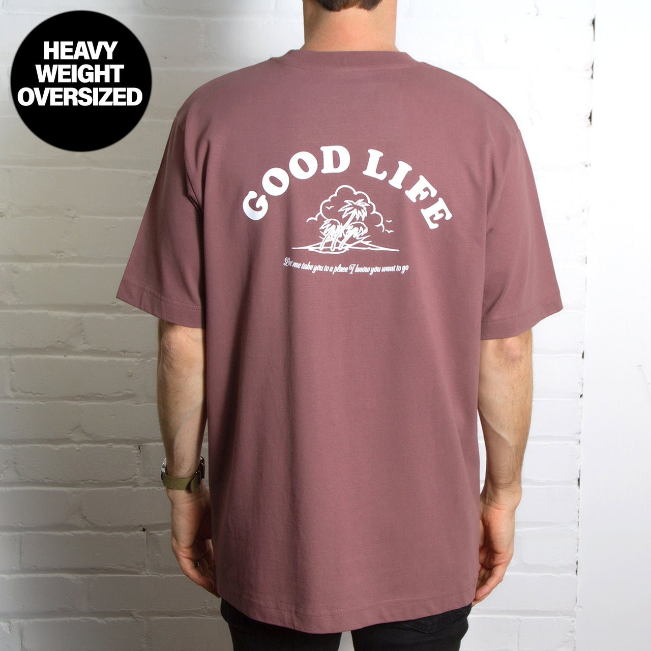 Good Life - Heavyweight Oversized Tshirt - Kaffa
