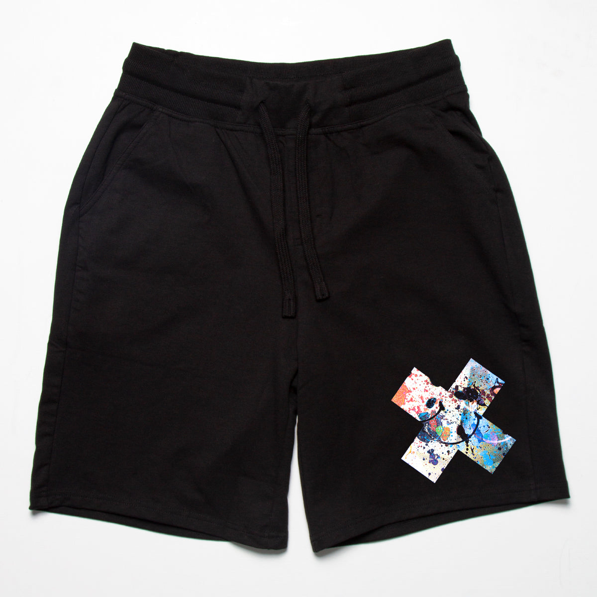 Smiley 1 X Imprint - Jersey Shorts - Black