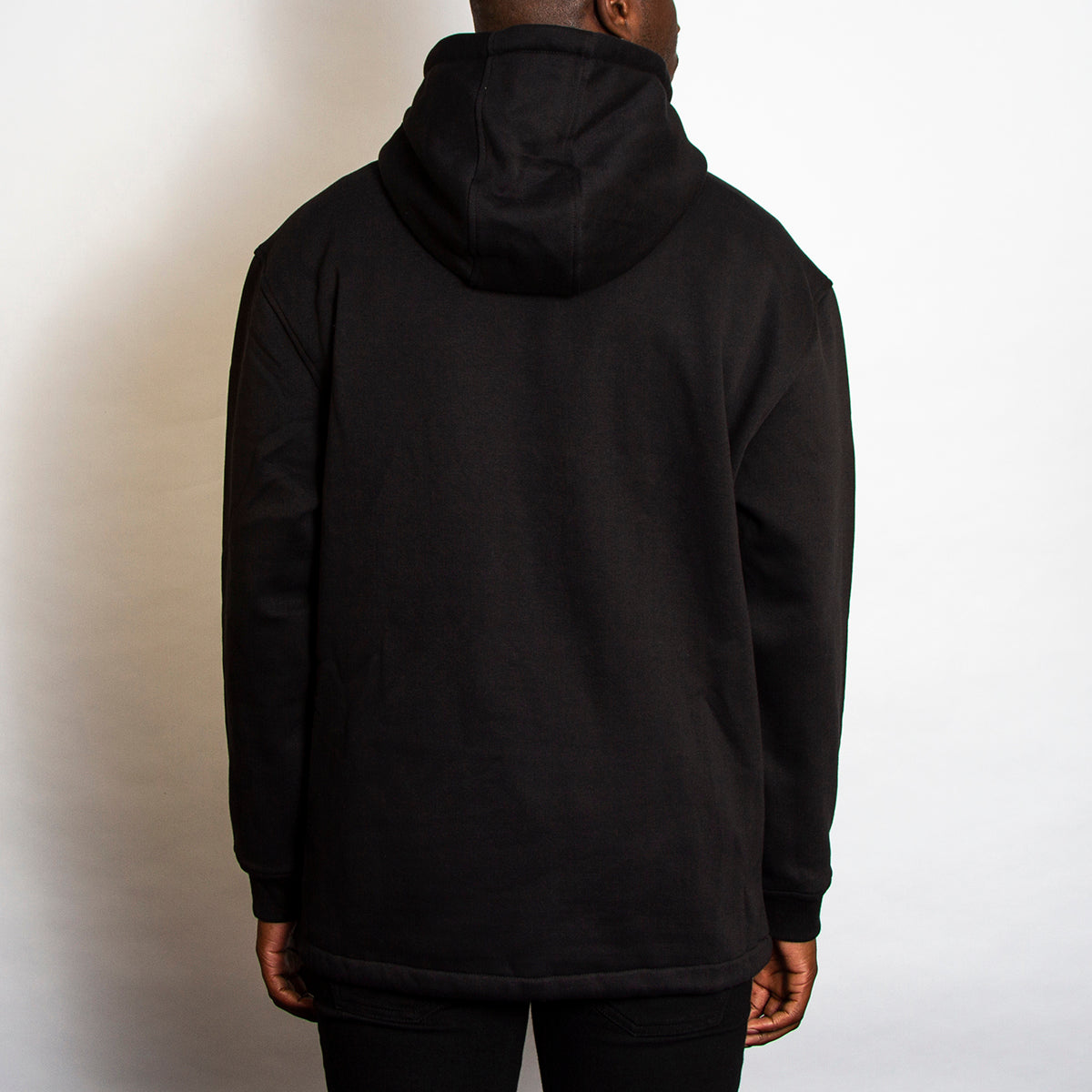 Acid Letter - 3/4 Zipped Pullover Hood - Black - Wasted Heroes