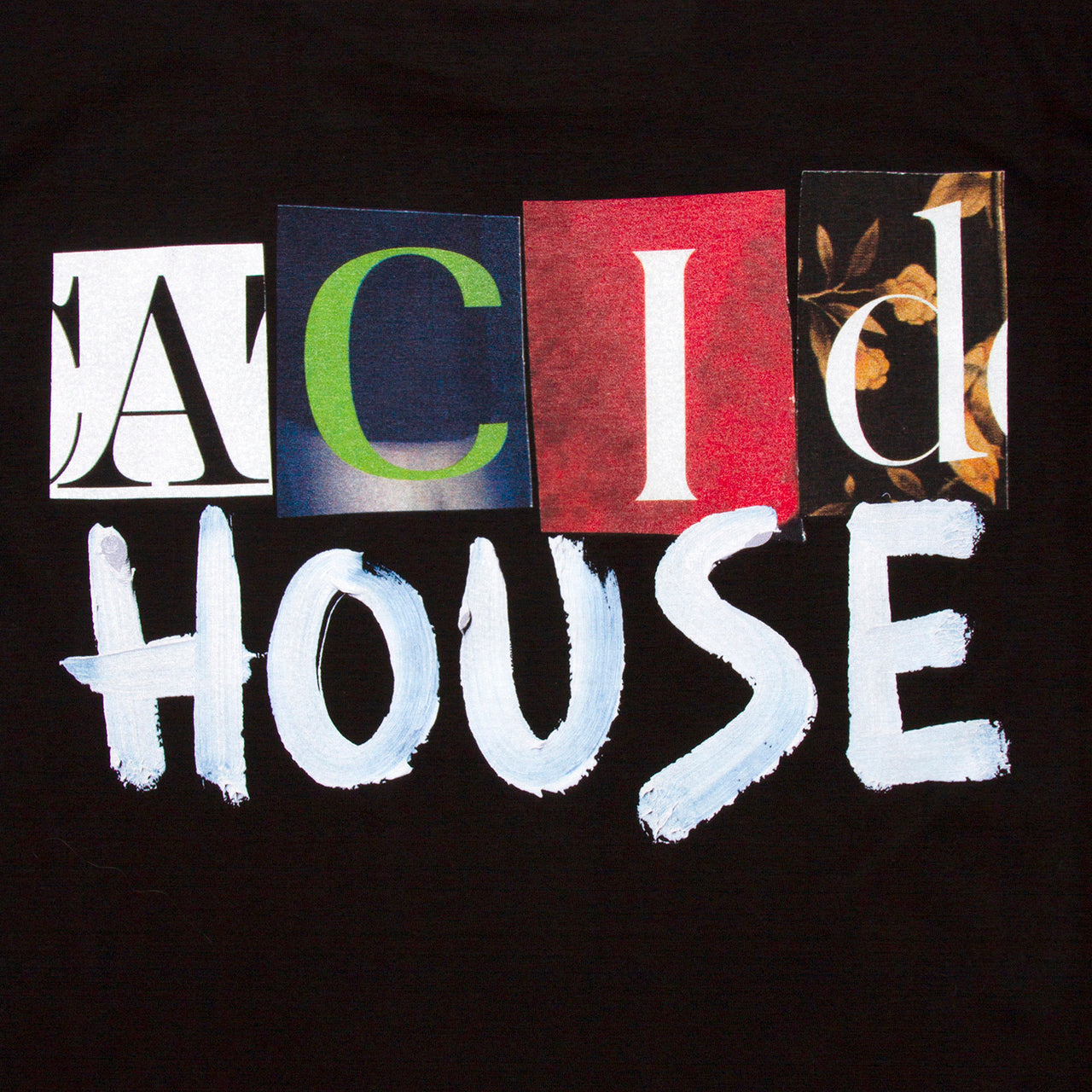 Acid House Cut Panorama Back Print - Tshirt - Black