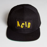 Acid Letter - Snapback - Black - Wasted Heroes