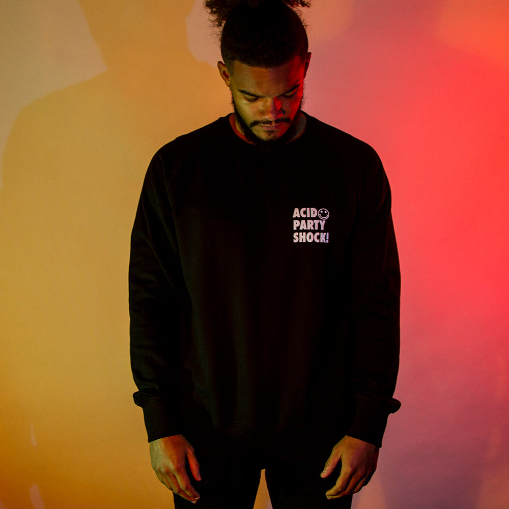 Acid Party Shock - Sweatshirt - Black - Wasted Heroes
