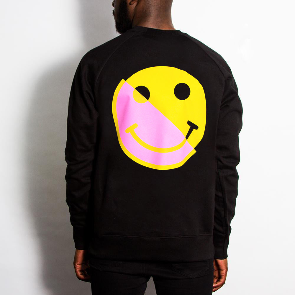 Acid Split Back Print - Sweatshirt - Black - Wasted Heroes