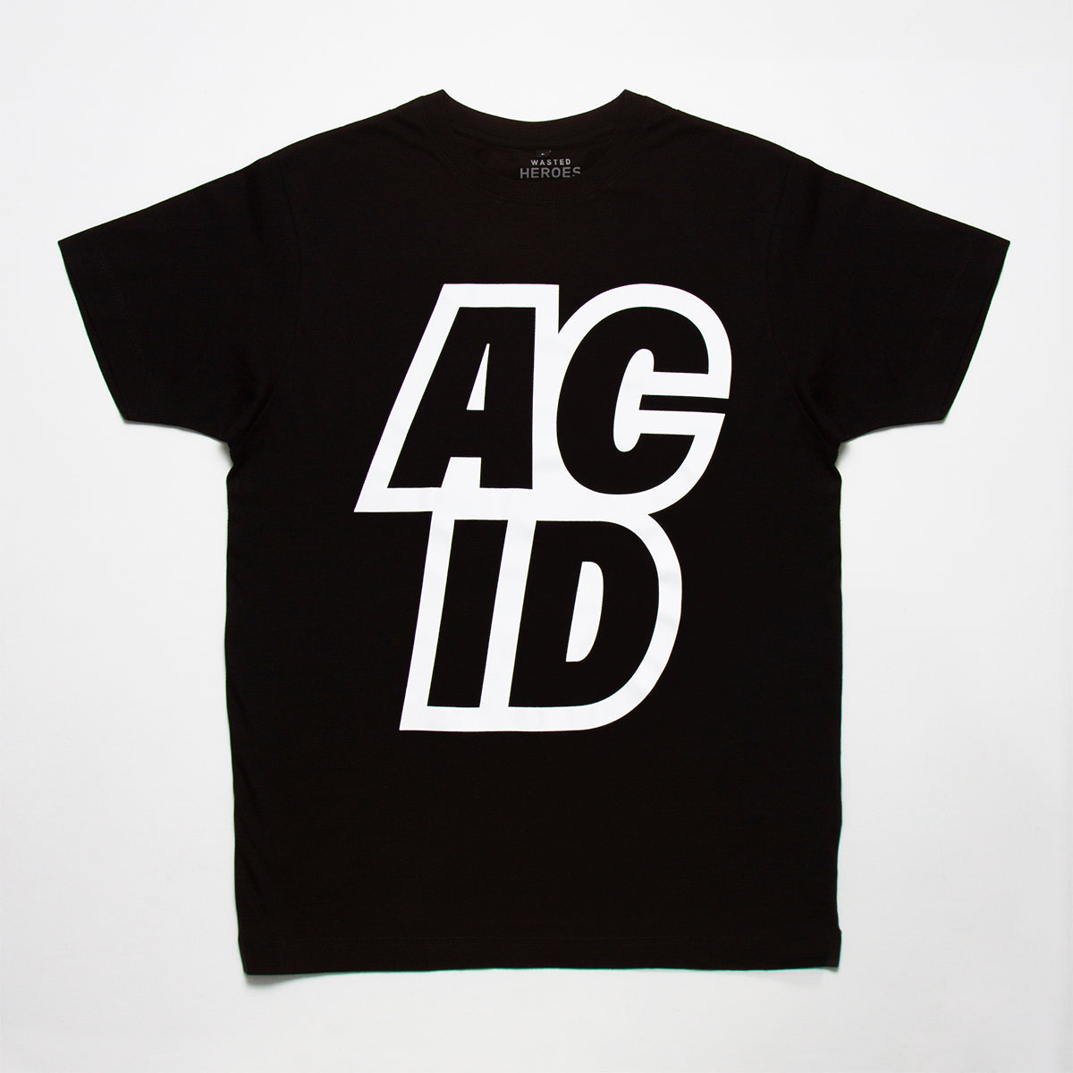 Acid Sport Front Print - Tshirt - Black - Wasted Heroes