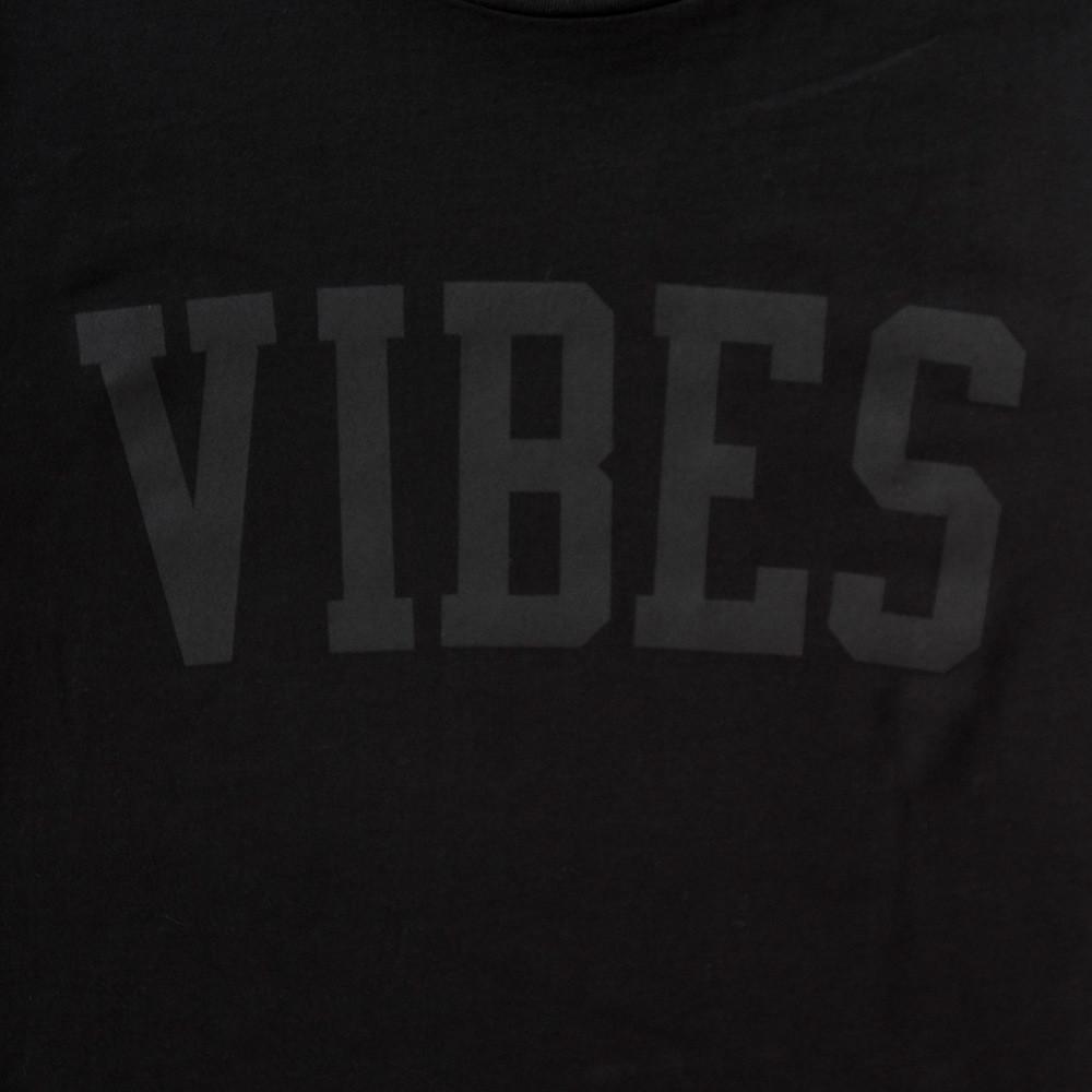 Vibes Blk On Blk - Sweatshirt - Black - Wasted Heroes