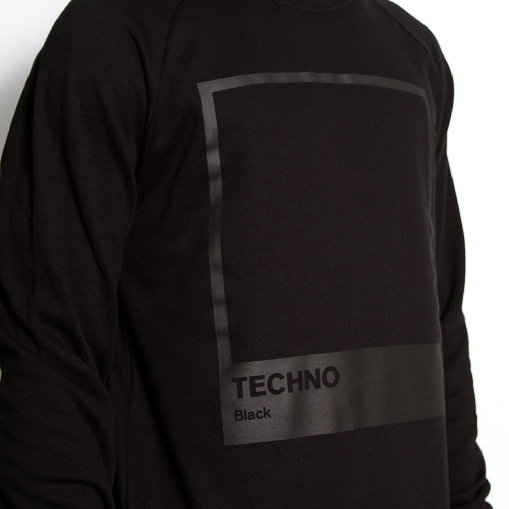 Techno Blk On Blk - Sweatshirt - Black - Wasted Heroes