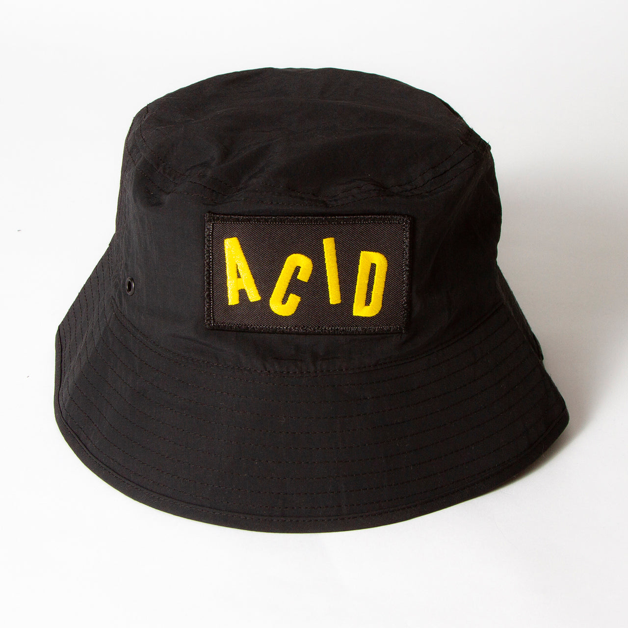 Acid Letter - Water-repellent Bucket Hat - Black