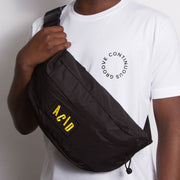 Acid Letter - Oversized Bum Bag - Black - Wasted Heroes