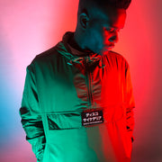 Disco Psychedelia - Pull Over Jacket - Green - Wasted Heroes