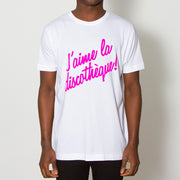 J'aime Discotheque Magenta - Tshirt - White - Wasted Heroes