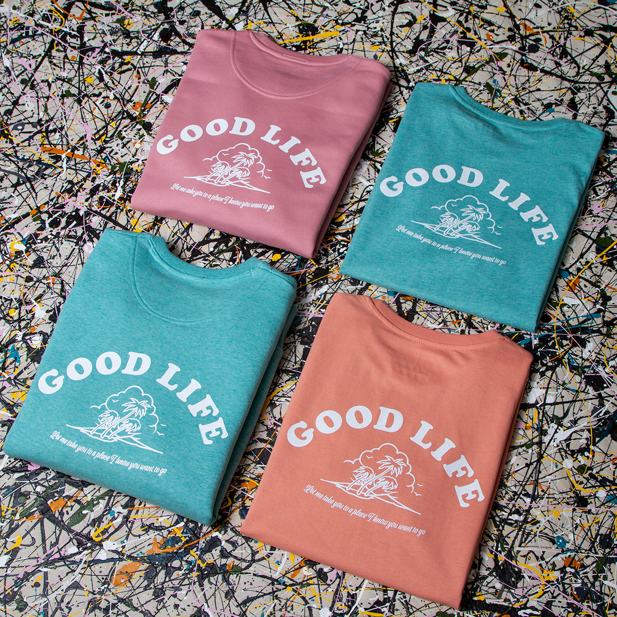 Good Life - Sweatshirt - Mid Green - Wasted Heroes
