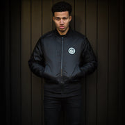 Illegal Rave - Padded Bomber Jacket - Black - Wasted Heroes