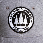 Illegal Rave - Baseball Cap - Light Grey - Wasted Heroes