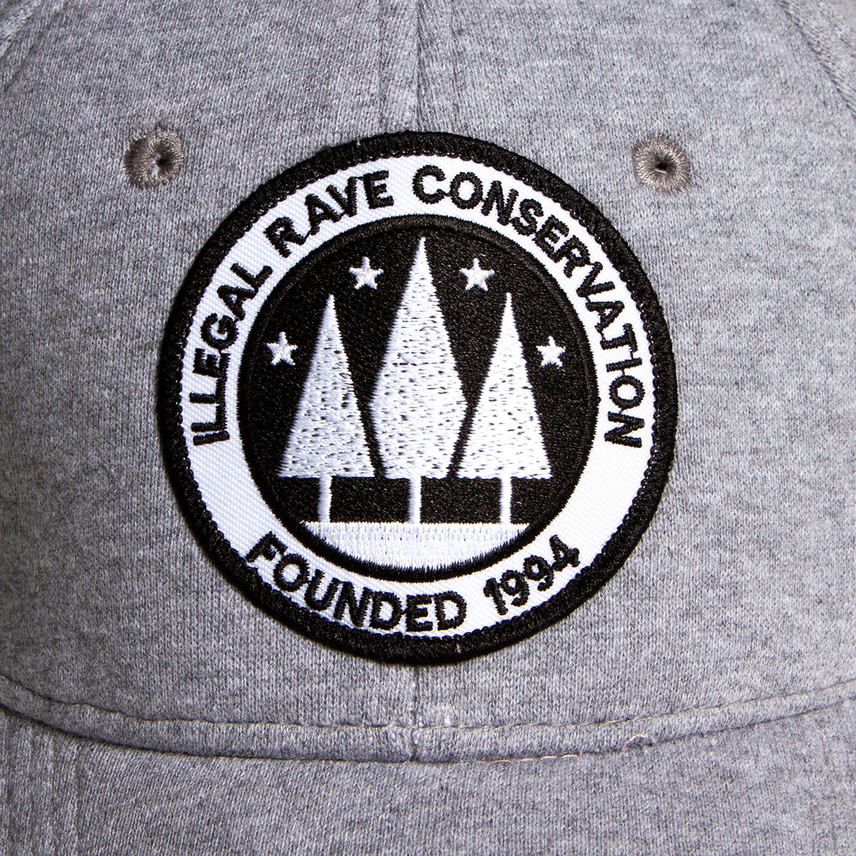Illegal Rave - Baseball Cap - Light Grey - Wasted Heroes