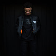 Illegal Rave - Padded Bomber Jacket - Black - Wasted Heroes
