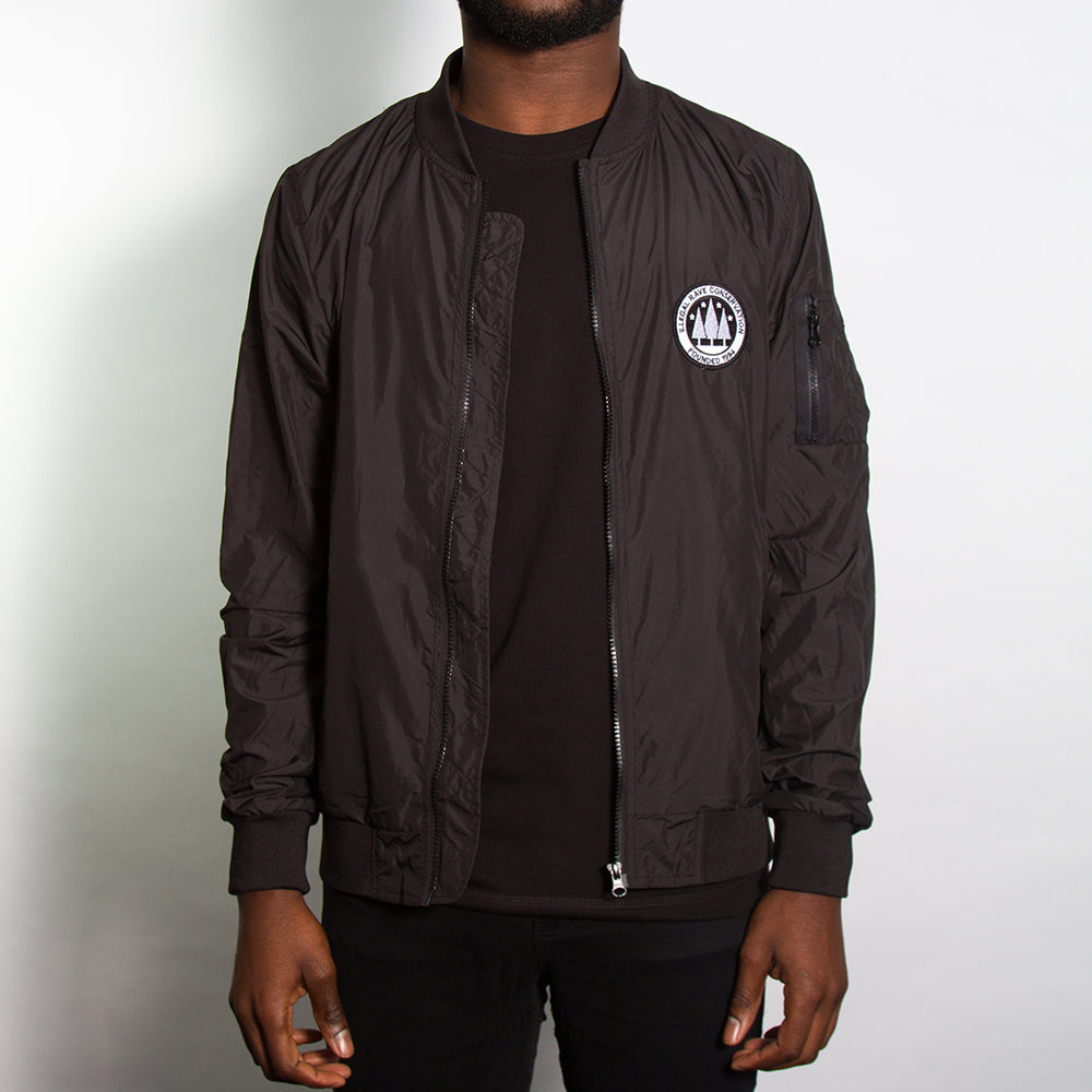 Illegal Rave - Lightweight Bomber - Black - Wasted Heroes