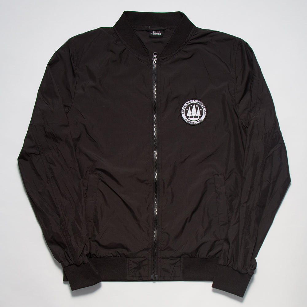 Illegal Rave - Lightweight Bomber - Black - Wasted Heroes