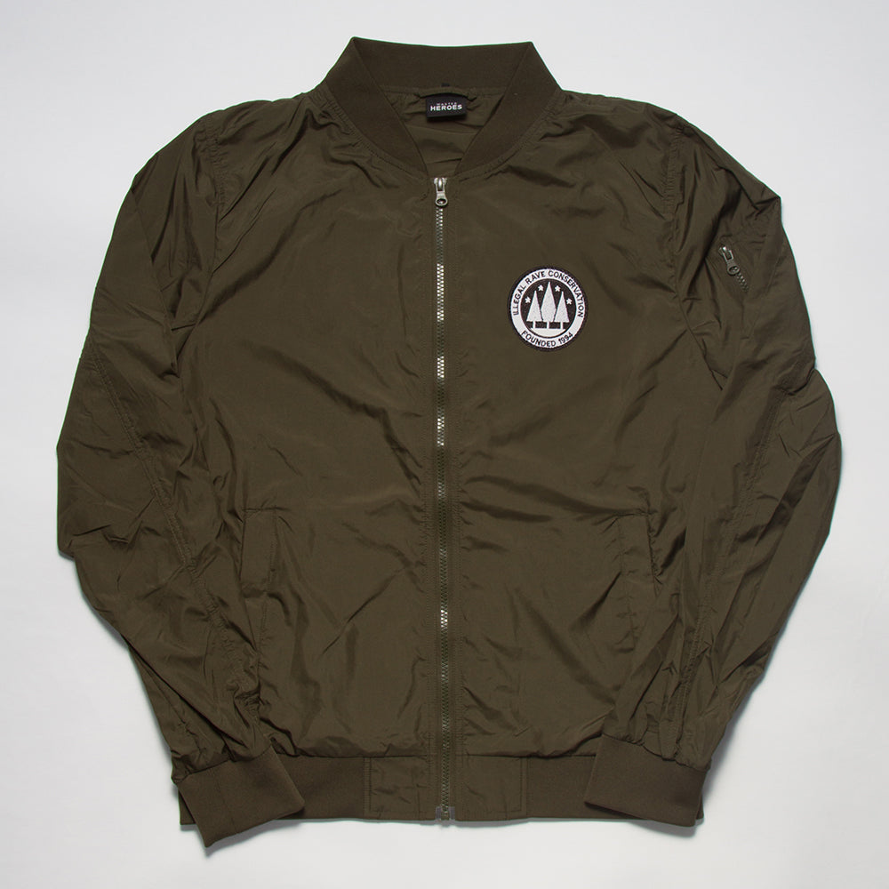 Illegal Rave - Lightweight Bomber - Green - Wasted Heroes