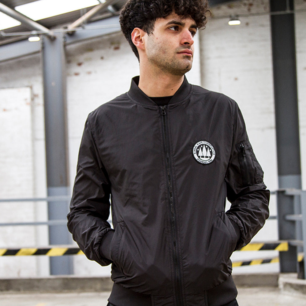 Illegal Rave - Lightweight Bomber - Black - Wasted Heroes