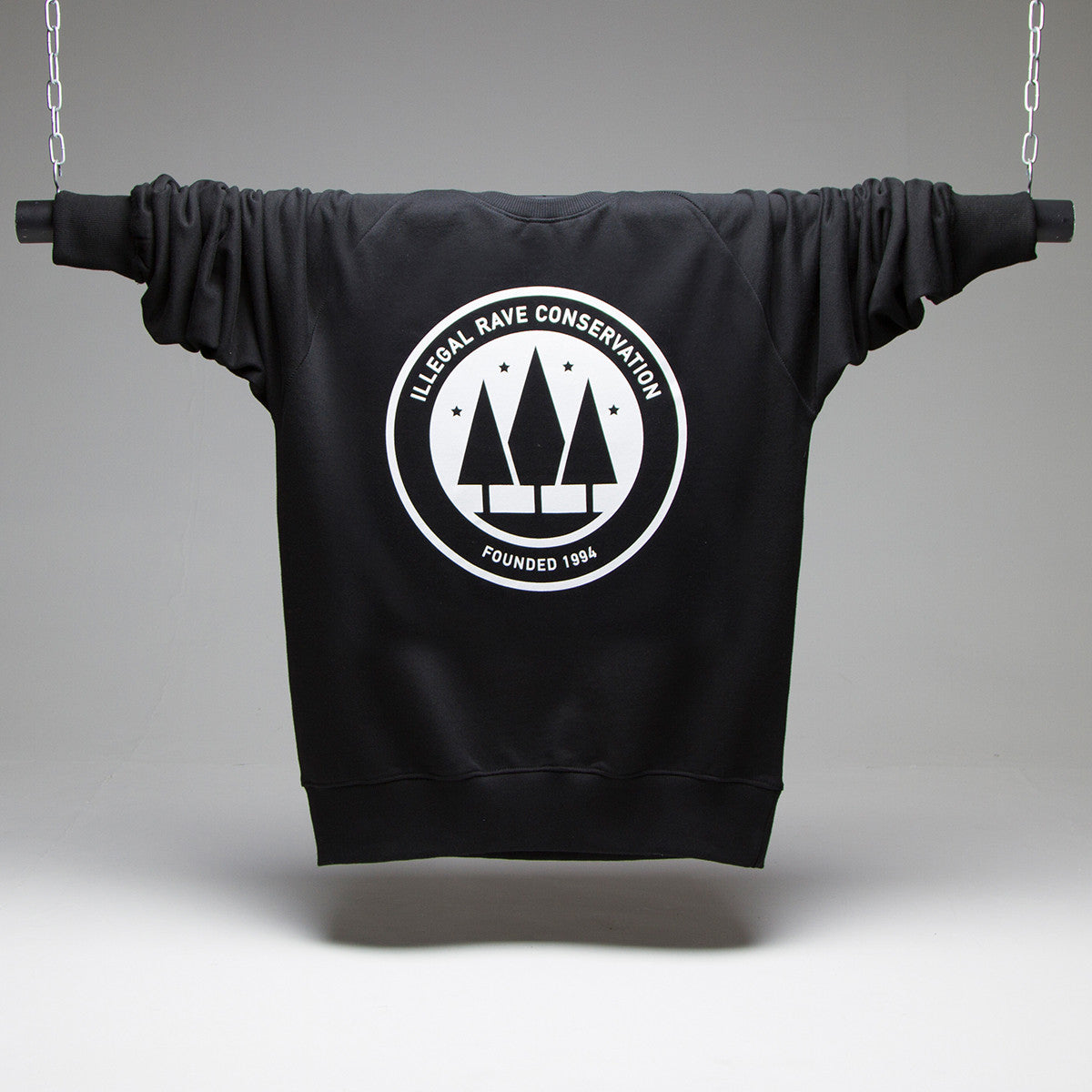 Illegal Rave Conservation - Sweatshirt - Black - Wasted Heroes