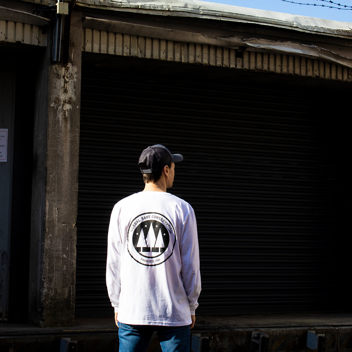 Illegal Rave Conservation - Long Sleeve - White - Wasted Heroes