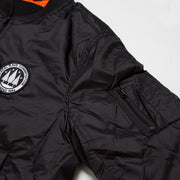 Illegal Rave - Padded Bomber Jacket - Black - Wasted Heroes