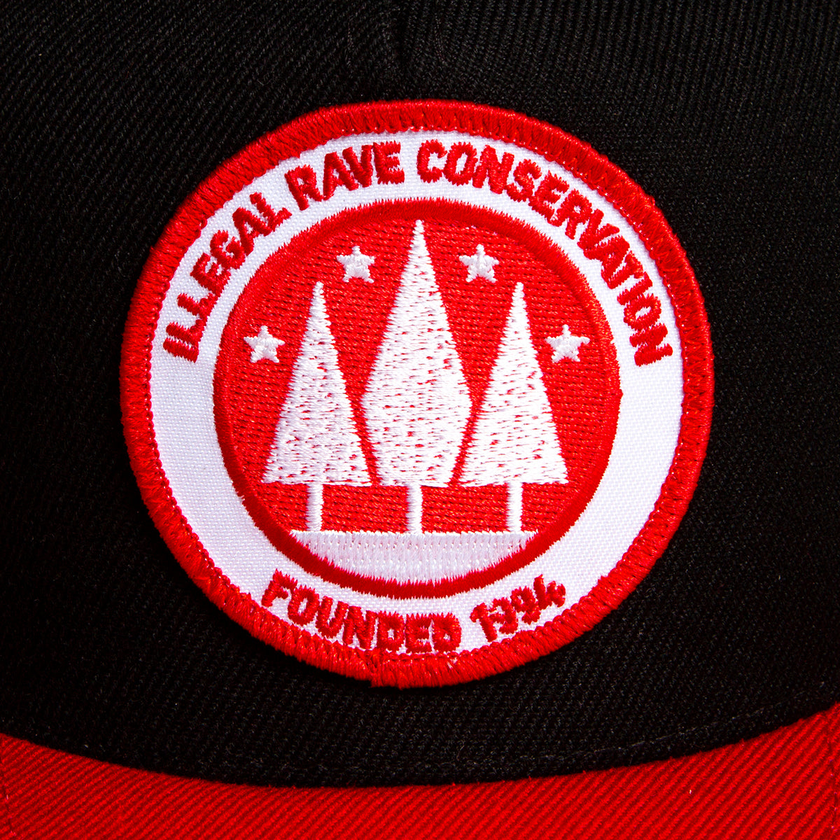 Illegal Rave - Snapback - Red & Black - Wasted Heroes