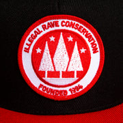 Illegal Rave - Snapback - Red & Black - Wasted Heroes