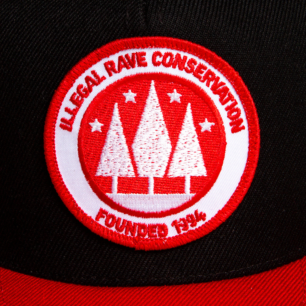 Illegal Rave - Snapback - Red & Black - Wasted Heroes