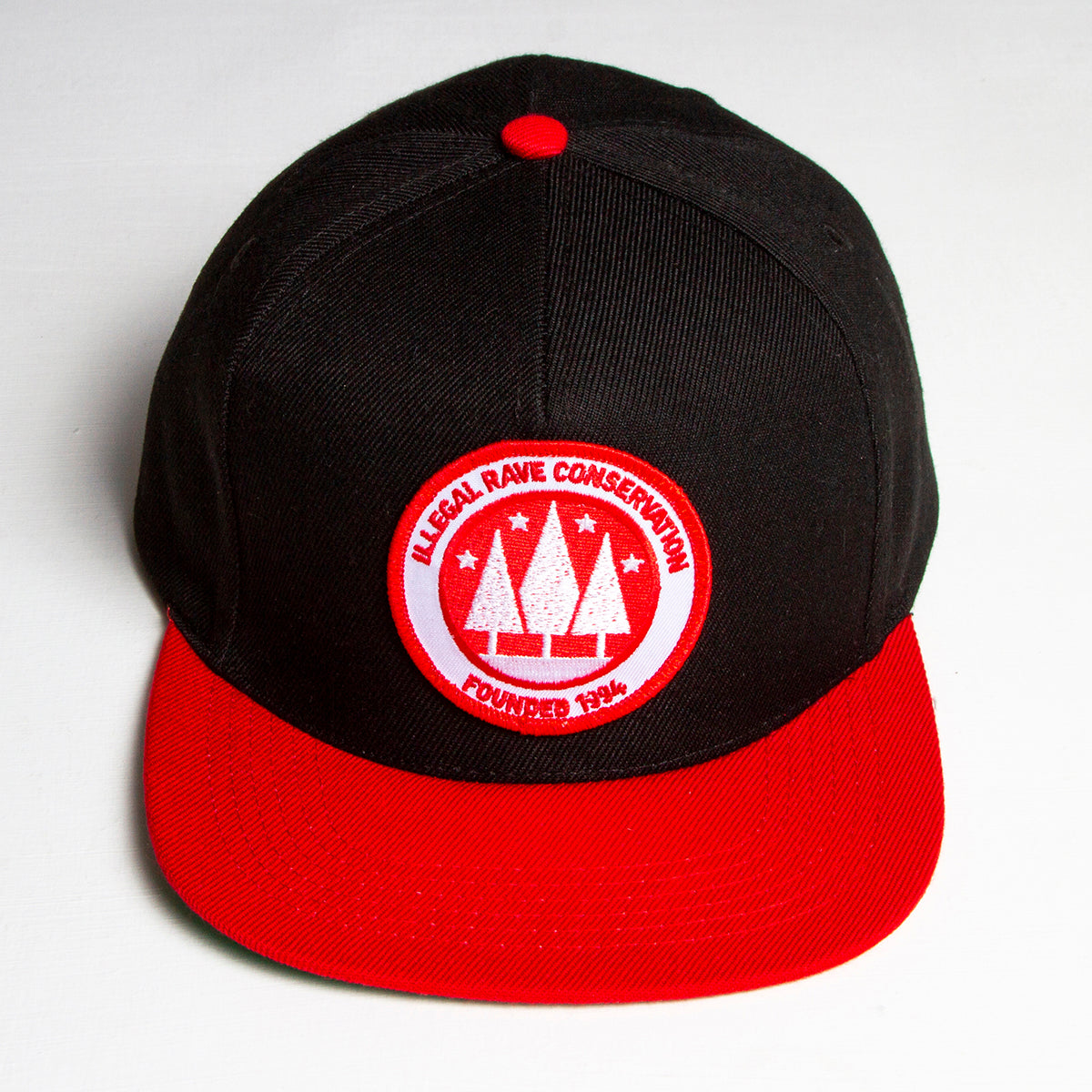 Illegal Rave - Snapback - Red & Black - Wasted Heroes