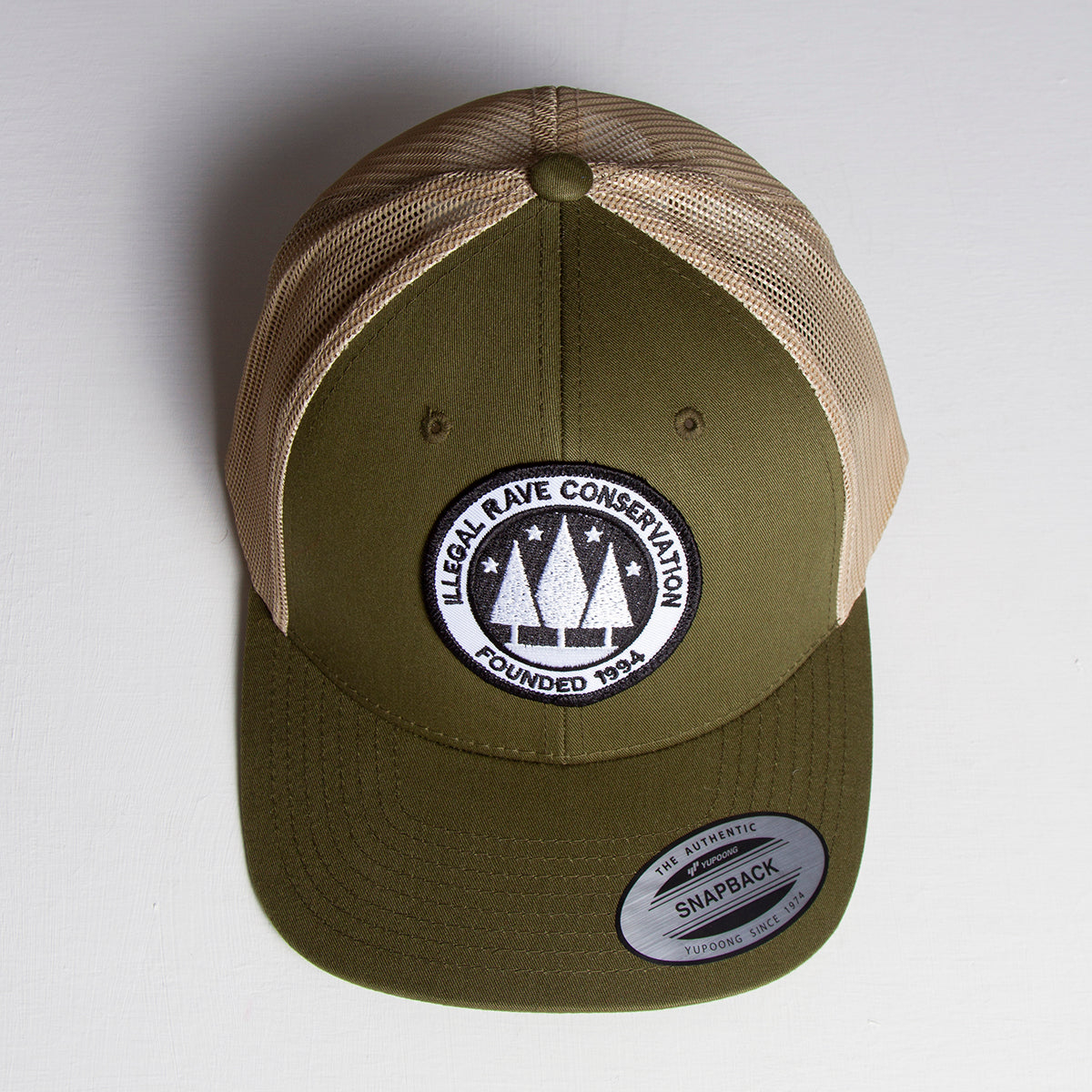 Illegal Rave - Trucker Cap - Green - Wasted Heroes