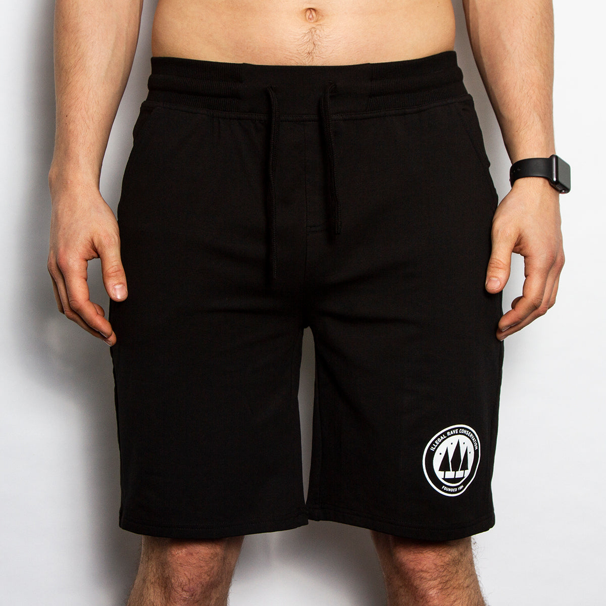 Illegal Rave Conservation - Jersey Shorts - Black - Wasted Heroes