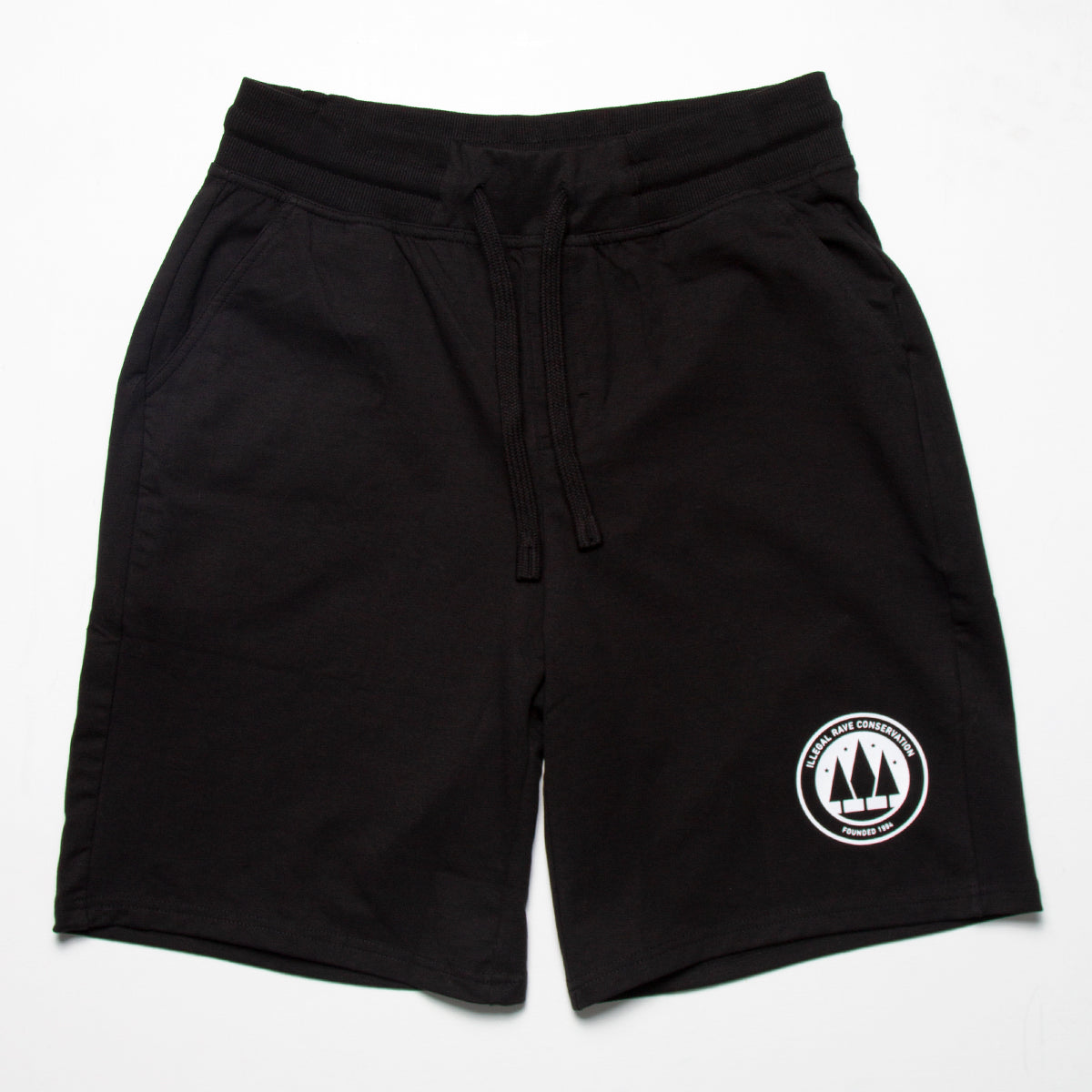 Illegal Rave Conservation - Jersey Shorts - Black - Wasted Heroes