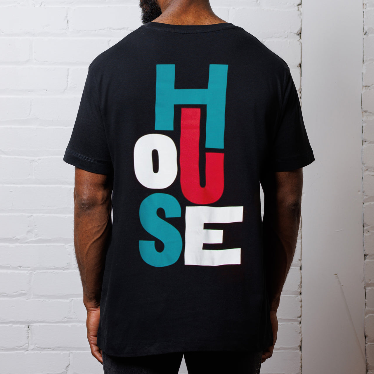 Just House Back Print - Tshirt - Black