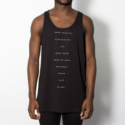 The Recipe - Mens Vest - Black - Wasted Heroes