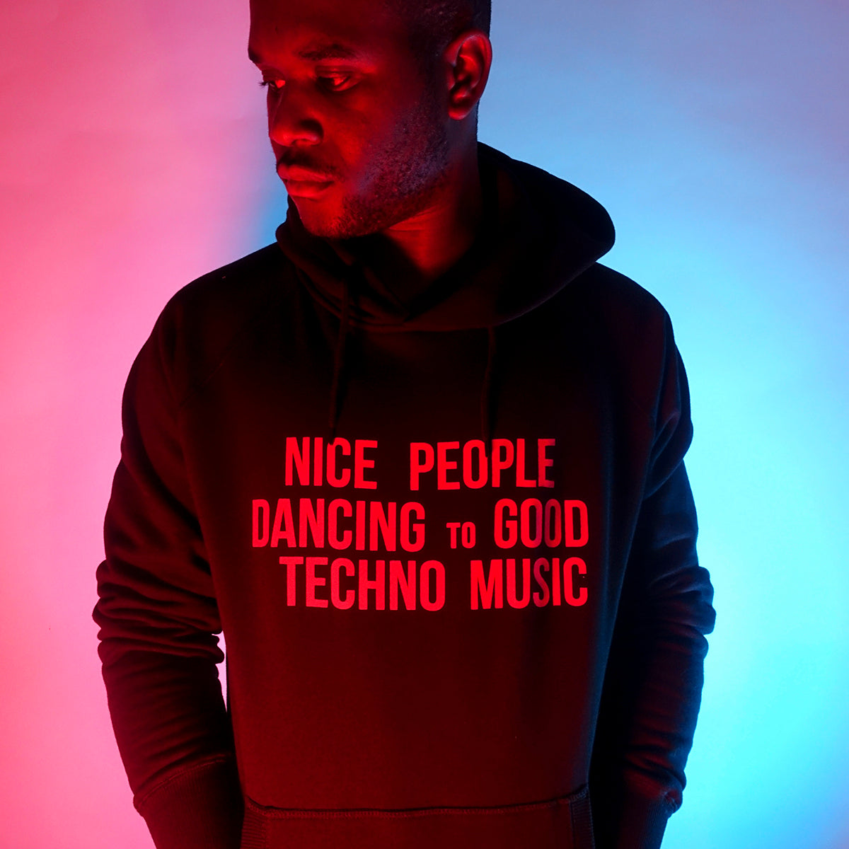 Peoples Techno - Pullover Hood - Black - Wasted Heroes