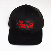 Peoples Techno - Trucker Cap - Black - Wasted Heroes