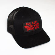Peoples Techno - Trucker Cap - Black - Wasted Heroes