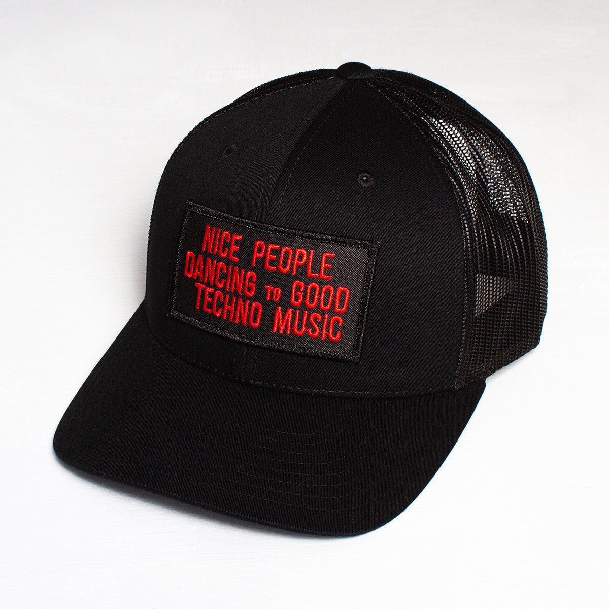 Peoples Techno - Trucker Cap - Black - Wasted Heroes