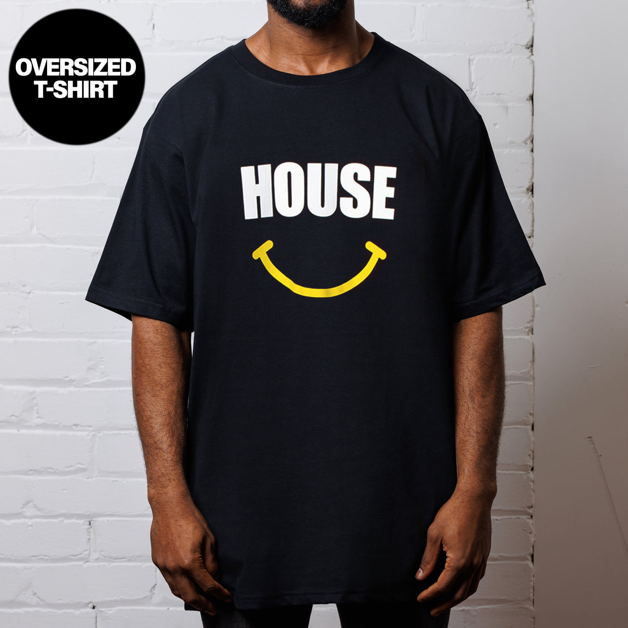 House Acid - Oversized Tshirt - Black