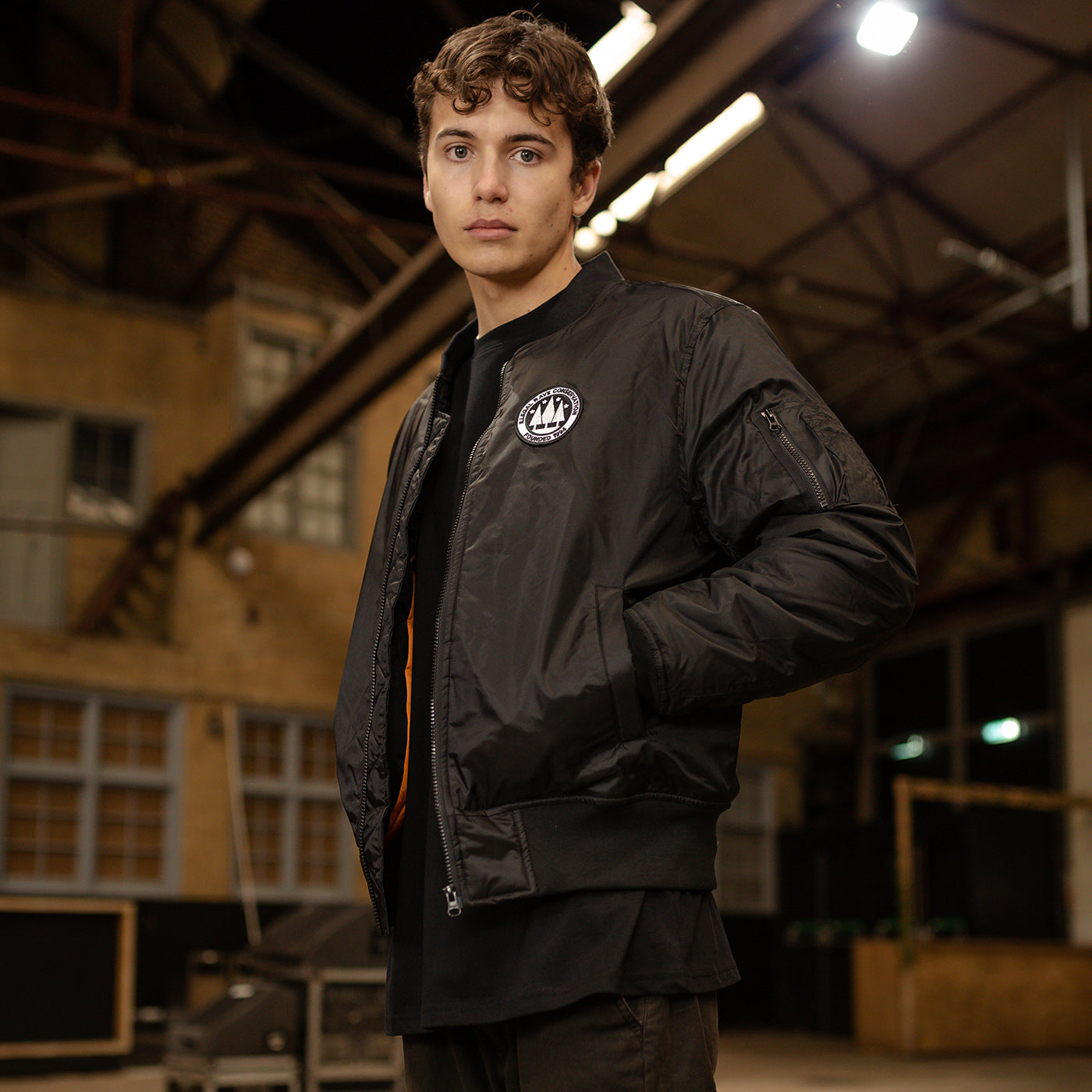 Illegal Rave - Padded Bomber Jacket - Black - Wasted Heroes