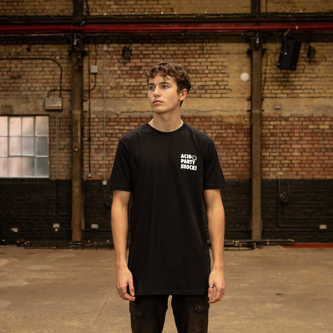Acid Party Shock - Longline - Black - Wasted Heroes
