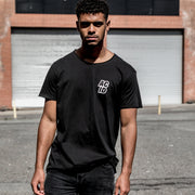 Acid Sport Crest - Skater Tshirt - Black - Wasted Heroes