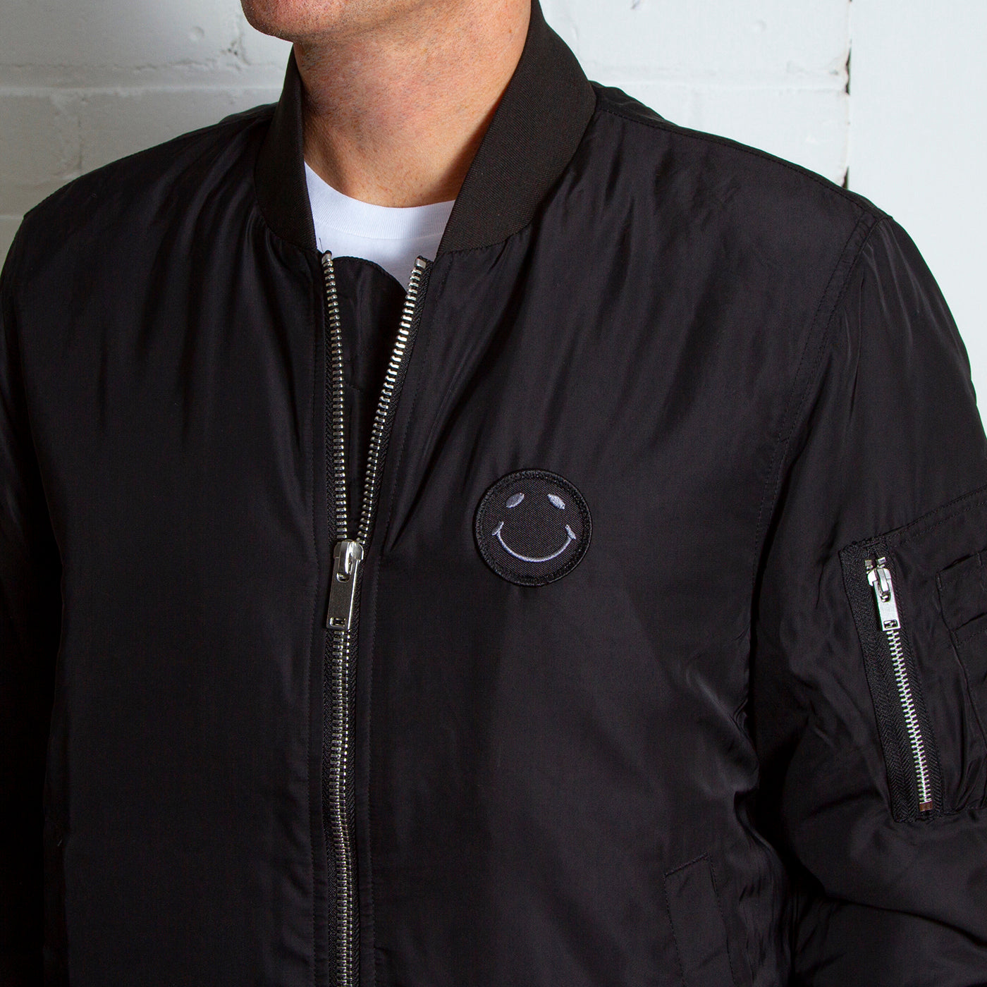 Smiley sales bomber jacket