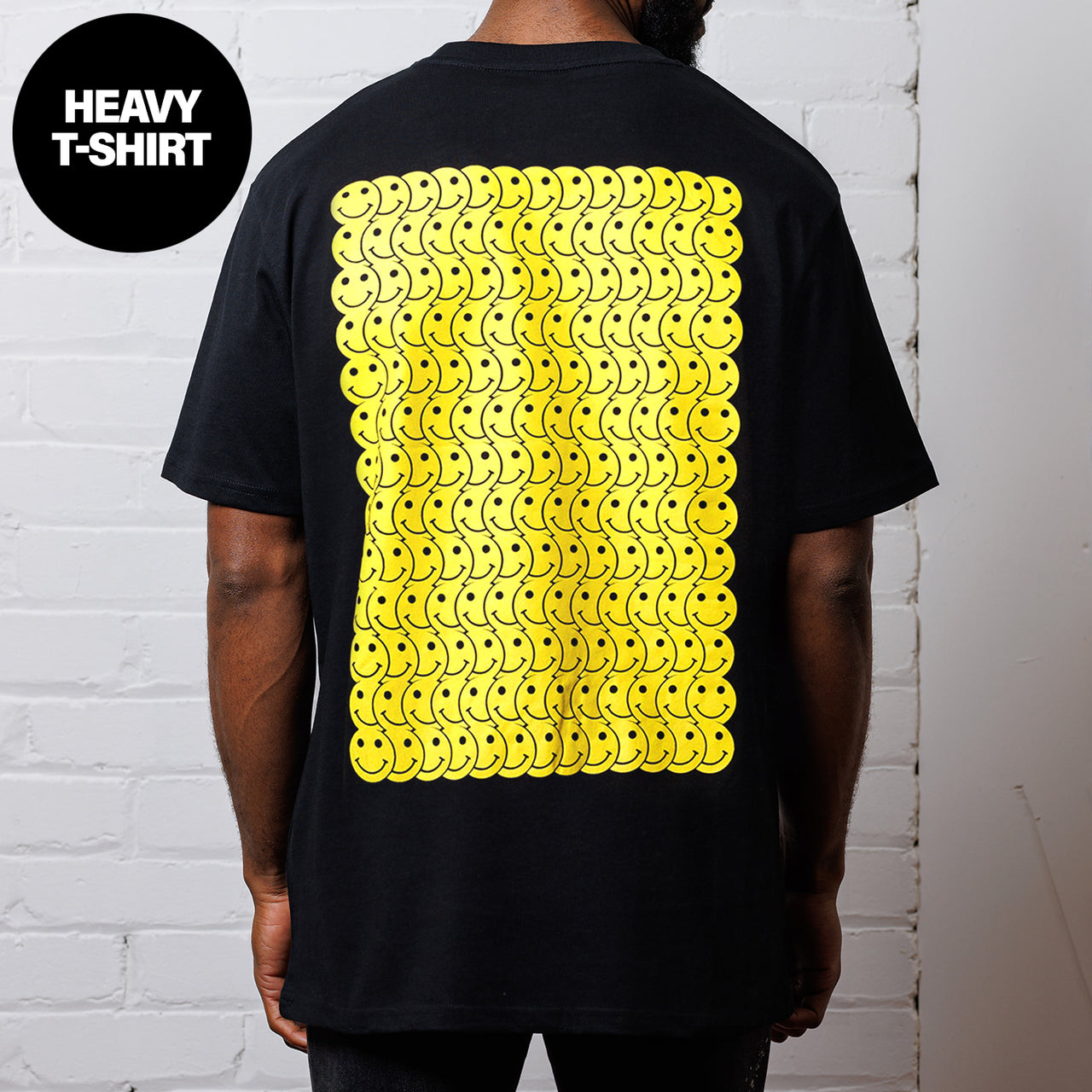 Smiley Trail - Heavy Tshirt - Black