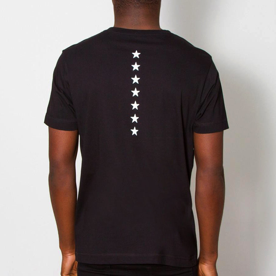 Stars Back Print - Tshirt - Black - Wasted Heroes