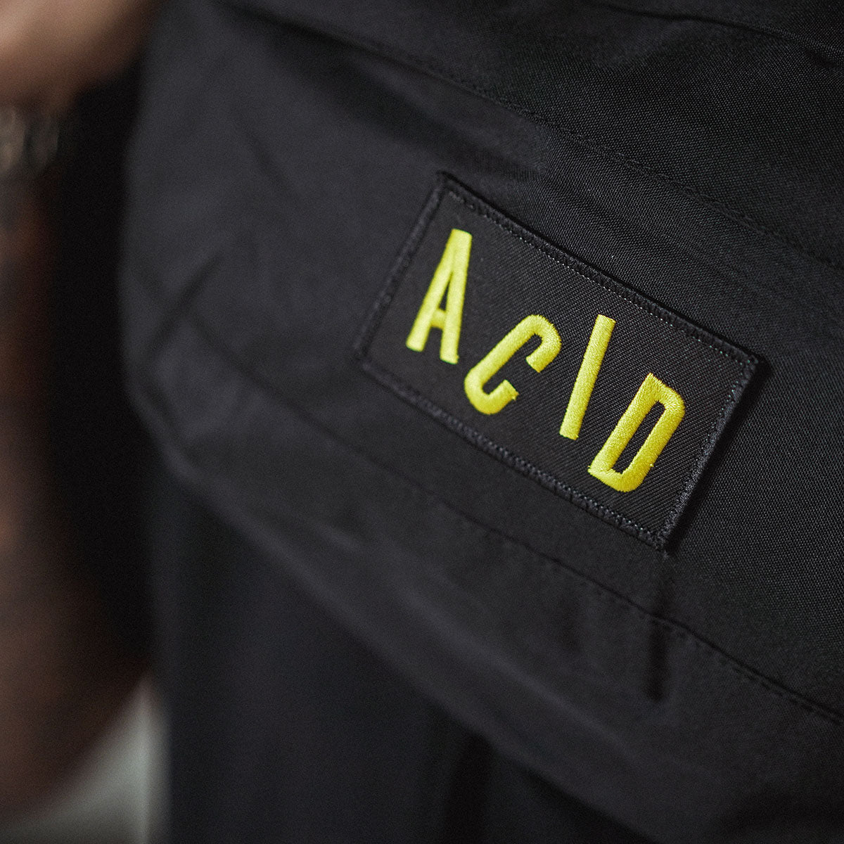 Acid Letter - Oversized Bum Bag - Black - Wasted Heroes